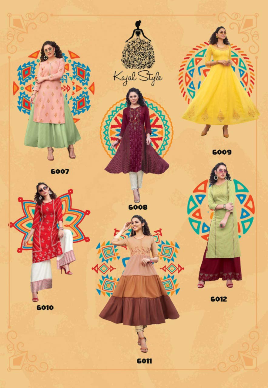 Kajal F Season's Vol-6 Wholesale Kurti Supplier Kajal F Season's Vol-6 Wholesale Kurti Supplier